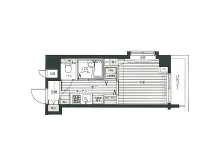 フェニックス高円寺参番館(1K/4階)の間取り写真