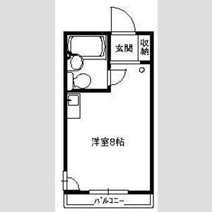 第81松井ビル(ワンルーム/7階)の間取り写真