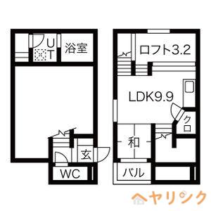 RADIANCE庄内通(ワンルーム/2階)の間取り写真