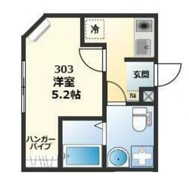 センターパーク平井VII(1K/3階)の間取り写真