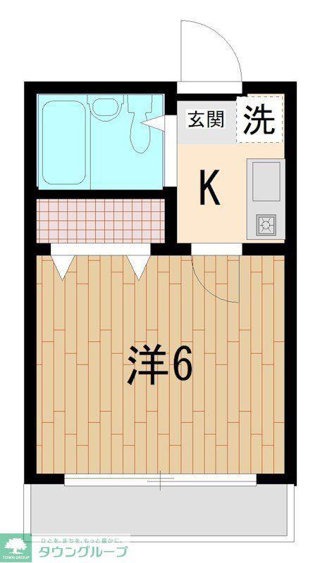 アトーレ芝塚原(1K/3階)の間取り写真