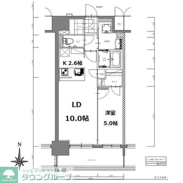 SーRESIDENCE亀島駅前BLAZE(1LDK/5階)の間取り写真
