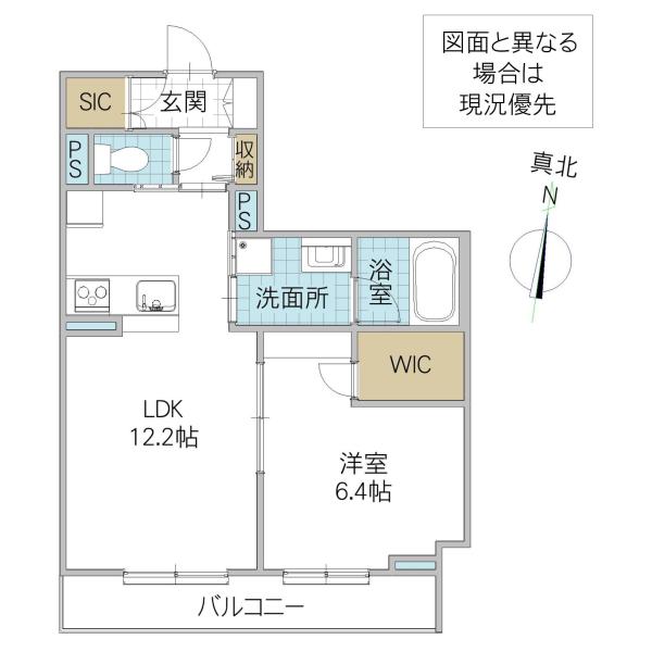プルミエール(1LDK/1階)の間取り写真
