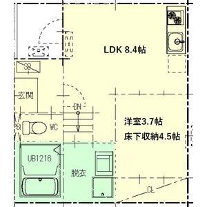 URBANHEIMNAKAMURA(1SLDK/1階)の間取り写真