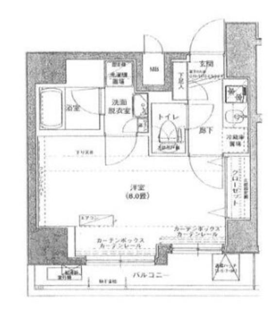 ISLE日暮里(1K/2階)の間取り写真