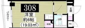 ヴィンテージ清瀬(ワンルーム/3階)の間取り写真