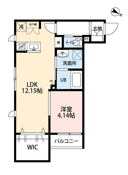 JSコート白鷺(1LDK/3階)の間取り写真