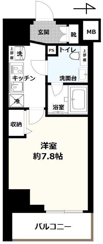 アイル イムーブル亀戸(1K/7階)の間取り写真