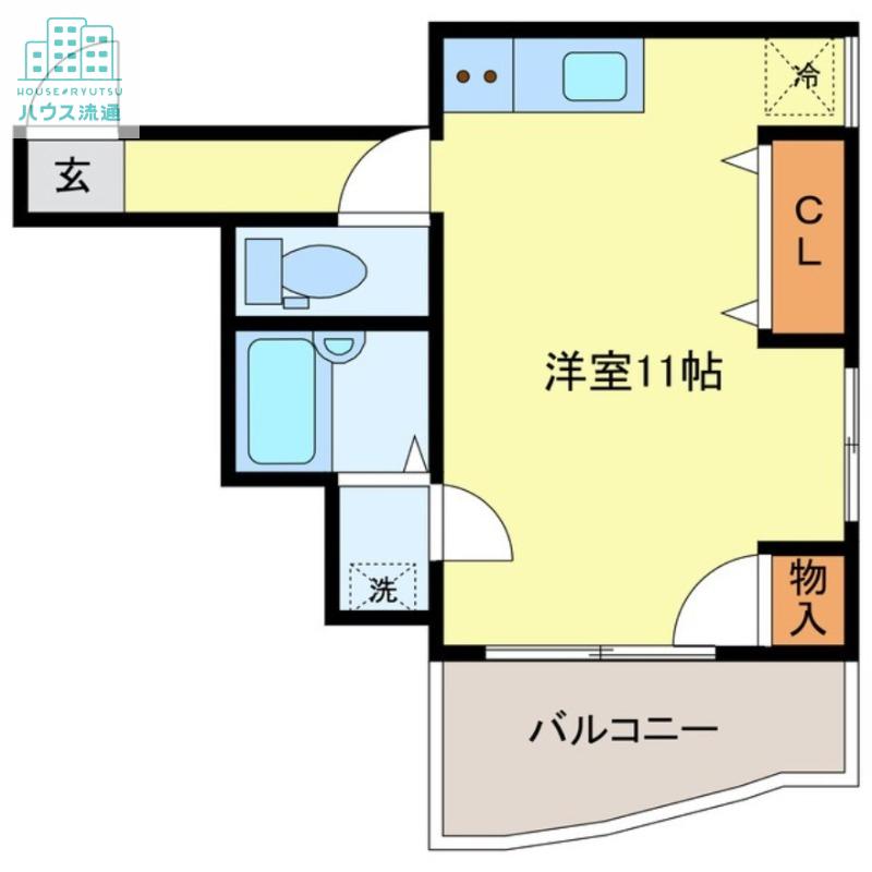 サン・アークビル(ワンルーム/3階)の間取り写真