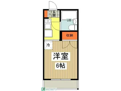 アートイン八王子(1K/1階)の間取り写真