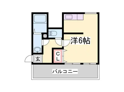 永光ビルディング熊内橋(ワンルーム/4階)の間取り写真