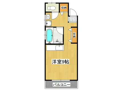 サンフラワー二の宮(ワンルーム/2階)の間取り写真