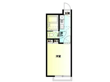 パシフィック辻堂(1K/1階)の間取り写真