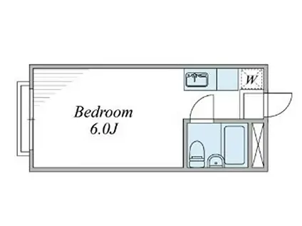 サンアベニュー秋葉(ワンルーム/2階)の間取り写真