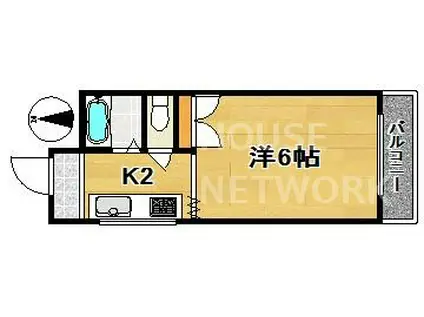 千成ビル(1K/4階)の間取り写真