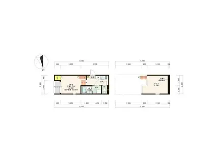 ロフトレジデンス新守山(1K/2階)の間取り写真