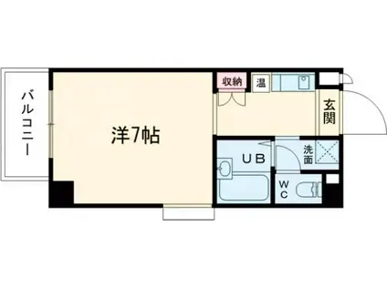 ライフタウンII(ワンルーム/4階)の間取り写真