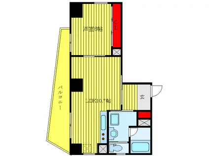 スティル・M(1LDK/8階)の間取り写真