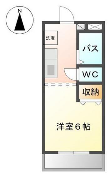 アドバンス(1K/1階)の間取り写真