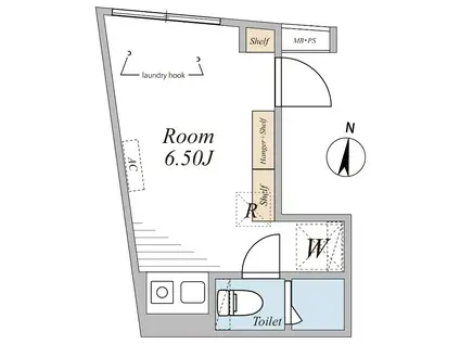 THE SHINJUKU イースト(ワンルーム/4階)の間取り写真