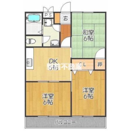 ニューセガシアA(3DK/1階)の間取り写真