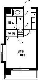 鹿児島市電唐湊線 高見橋駅 徒歩8分 5階建 築21年(1K/4階)の間取り写真