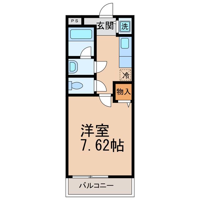 フジパレス秋月33(1K/2階)の間取り写真