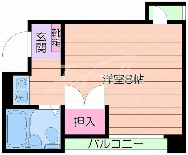 東天満下村ビル(ワンルーム/6階)の間取り写真