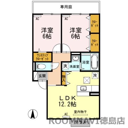 ミアータ(2LDK/2階)の間取り写真