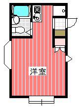 アルファーステージII(ワンルーム/3階)の間取り写真