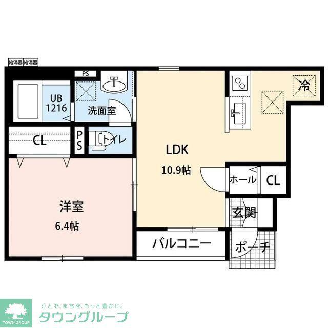 グランスリジエ(1LDK/1階)の間取り写真