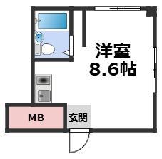 スター21巽南(ワンルーム/3階)の間取り写真