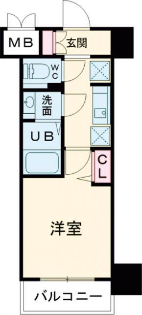 アドバンス北大阪ロワン(1K/4階)の間取り写真