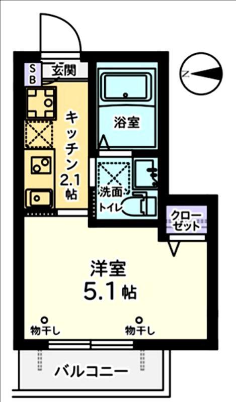 セントレ荻窪(1K/1階)の間取り写真