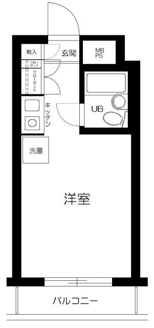 メゾン池袋(ワンルーム/1階)の間取り写真