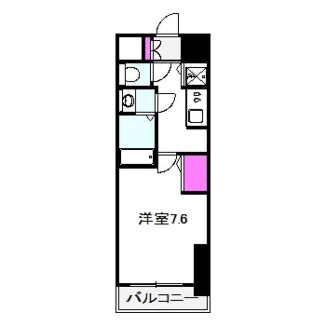 S-RESIDENCE 野江(1K/9階)の間取り写真
