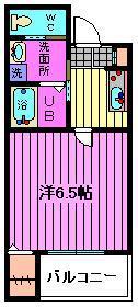 ILE LA MAIN ELEVEE HIGASHIURAWA(1K/3階)の間取り写真