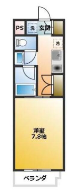 CS31 KOYATA(1K/2階)の間取り写真