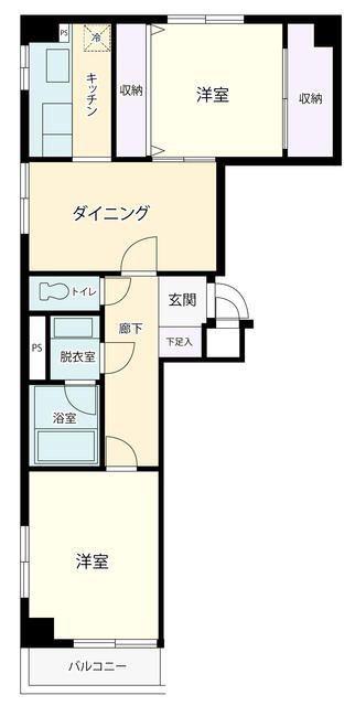 アズ武蔵小山(1LDK/4階)の間取り写真