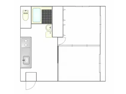 第35三共ハイツ(2DK/3階)の間取り写真