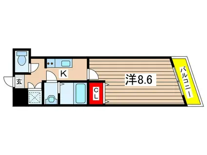 KOTI SOGA(1K/1階)の間取り写真