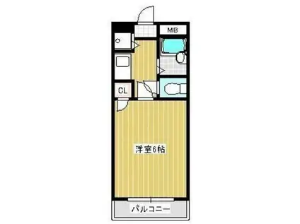 ダイナコート久留米レジックス(1K/8階)の間取り写真