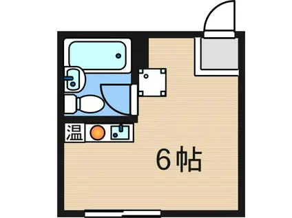 タカダハイツ6(ワンルーム/2階)の間取り写真