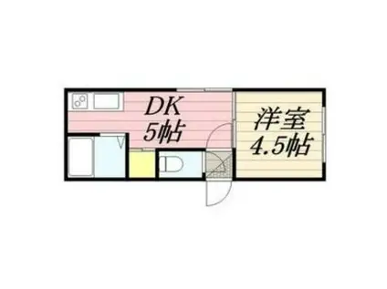 アイアール南郷III(1DK/2階)の間取り写真