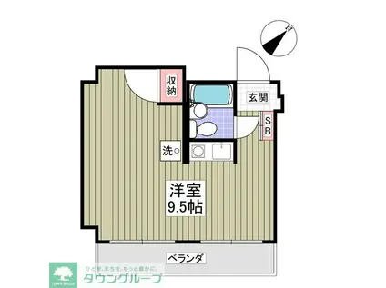 ハイライフ鶴見(ワンルーム/3階)の間取り写真