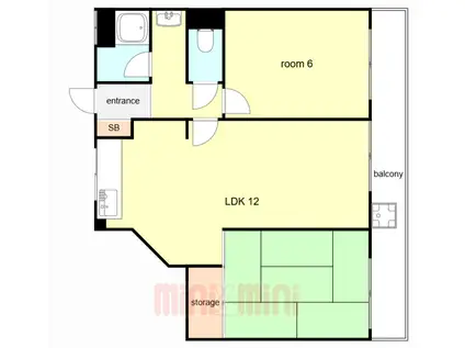 グレース310(2LDK/1階)の間取り写真