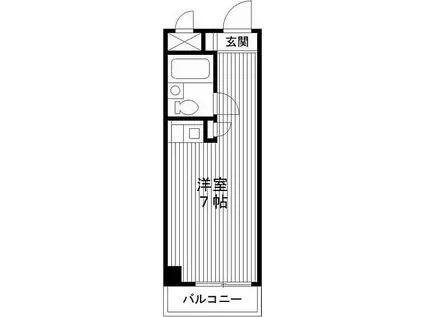 グレイス江古田(ワンルーム/4階)の間取り写真