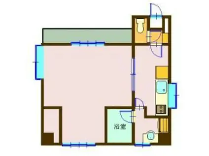 オレンジコーポ(1K/1階)の間取り写真