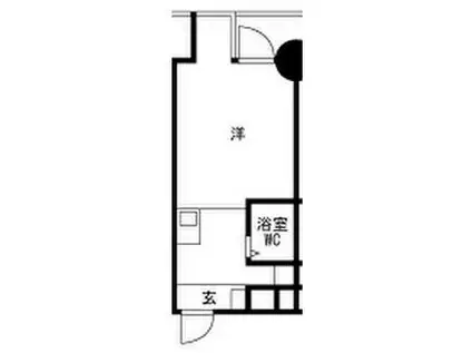 クレドール西明石Ⅲ(ワンルーム/3階)の間取り写真