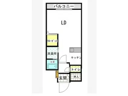 FPビル(ワンルーム/3階)の間取り写真